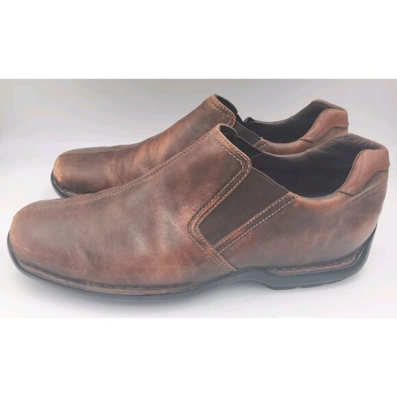 Cole Haan Slip On Loafer 9.5M Brown 161 C04269 E5‎ Square Toe Shoes VTG - Picture 4 of 9